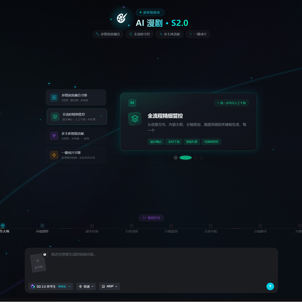 AI绘本创作场景示意